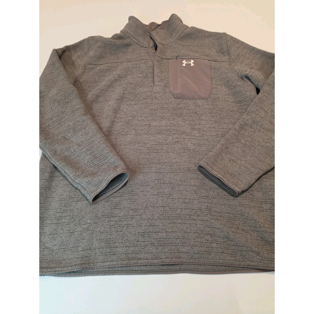 Under Armour Men's Henley Shirt Fleece Green 3XL